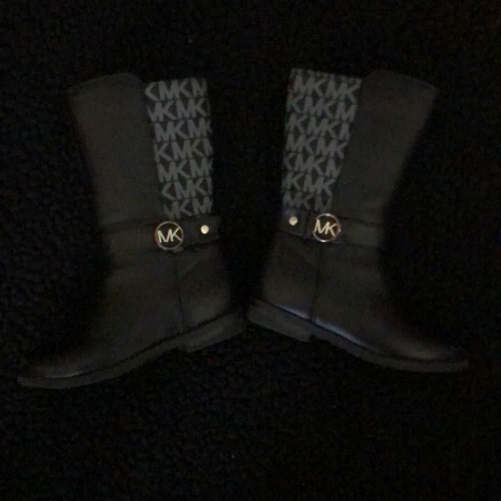 Black Michael Kors Girl Boots